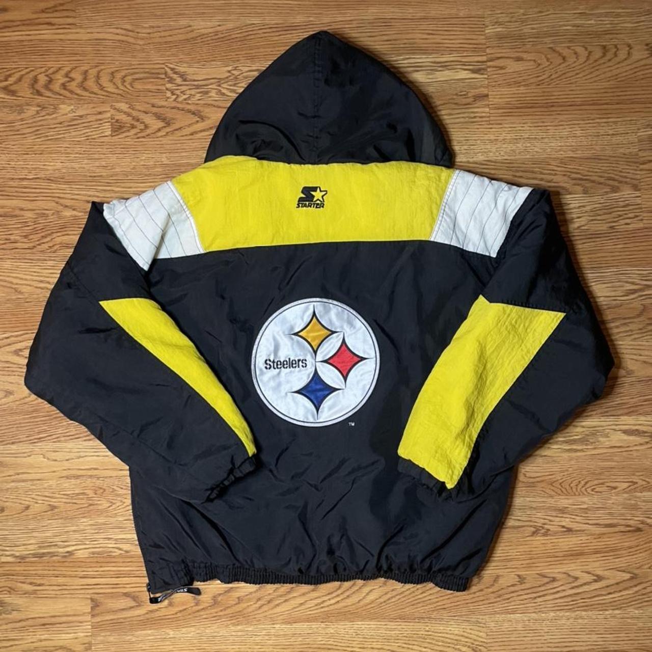Vintage Starter Pittsburgh Steelers Puffer... - Depop