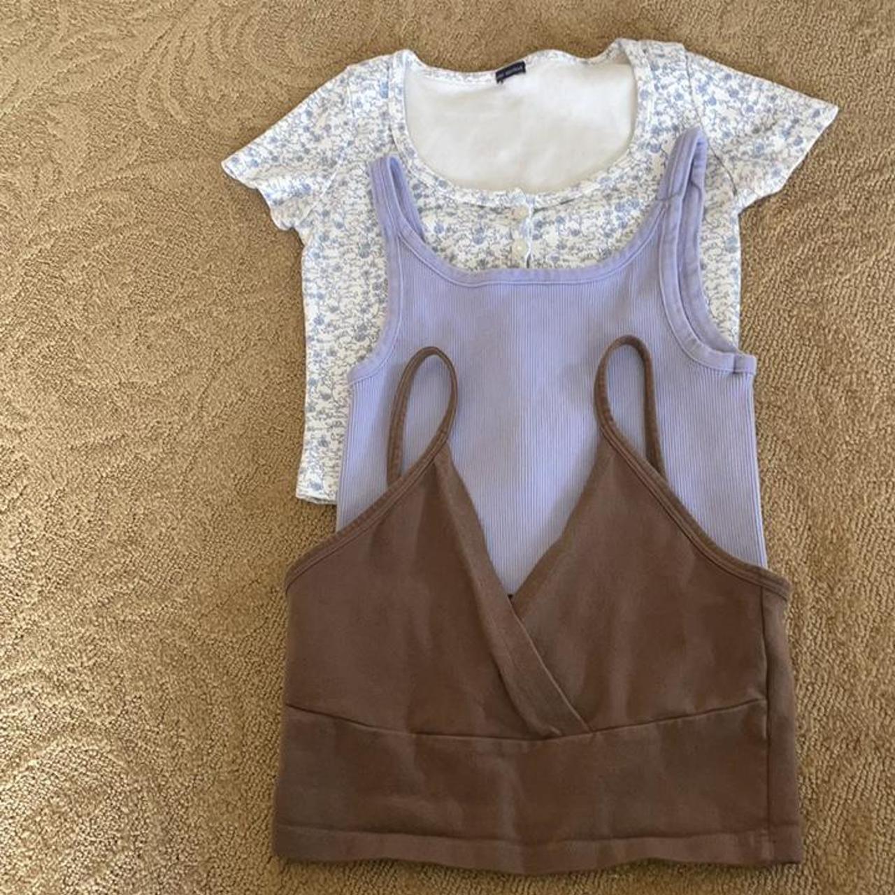 Lot of three Brandy melville tops. No stains or... Depop