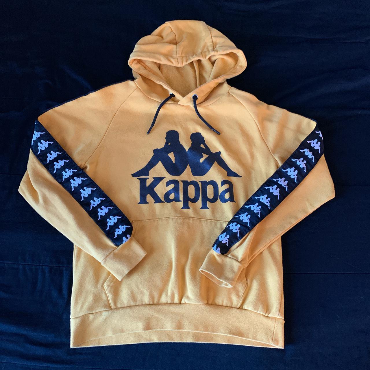 yellow kappa hoodie