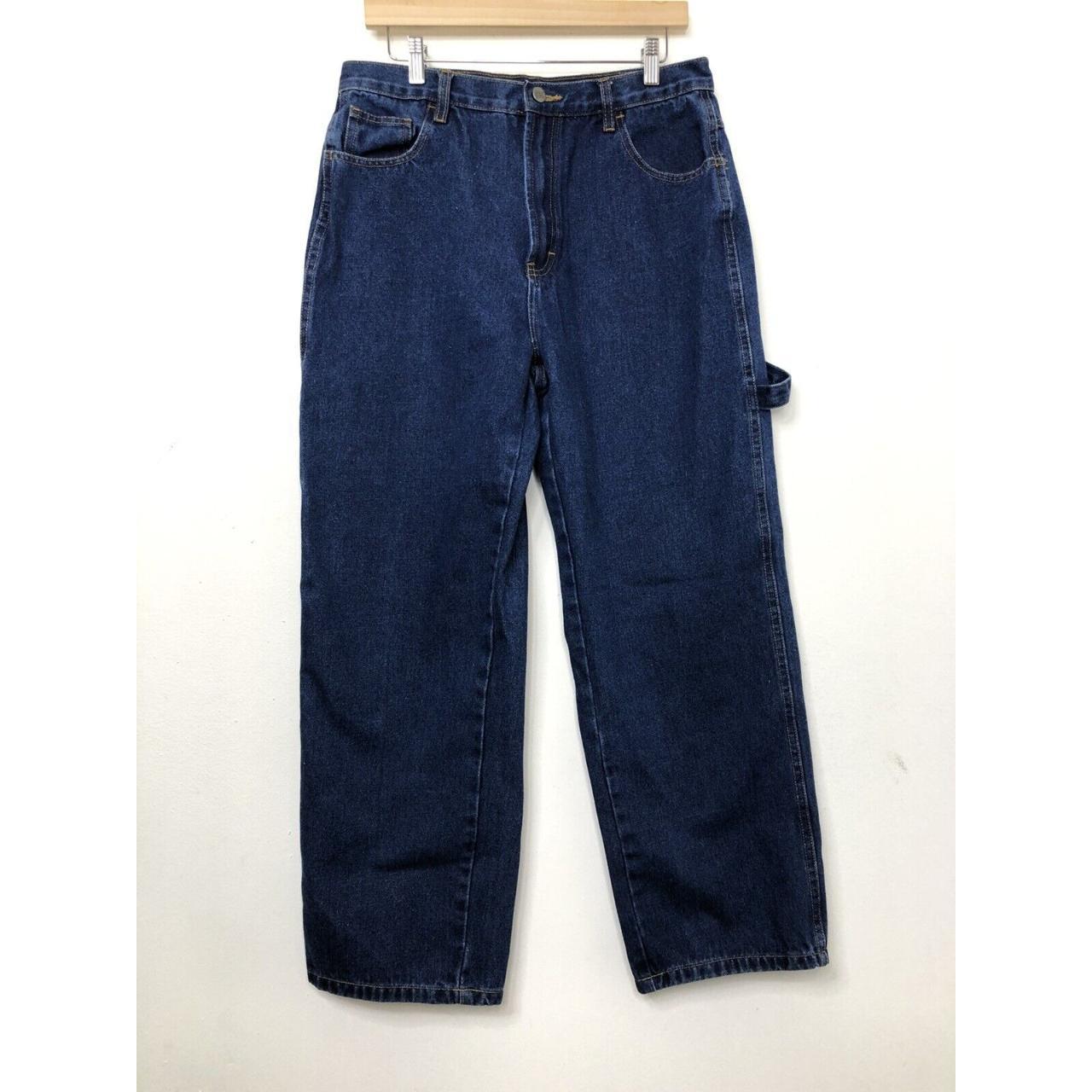 Vintage Bay Fashion 34x30 Mens Blue Denim... - Depop