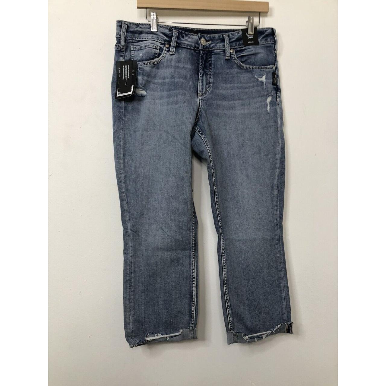 Silver Jeans Suki Womens 34x23.5 Blue Denim... - Depop