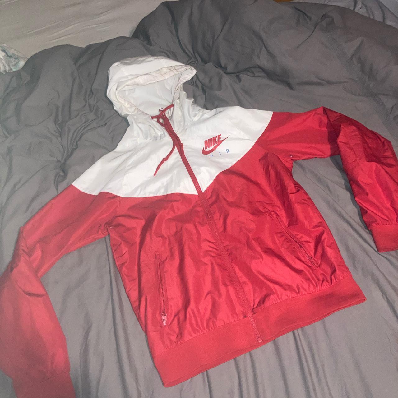 Nike air red on sale jacket