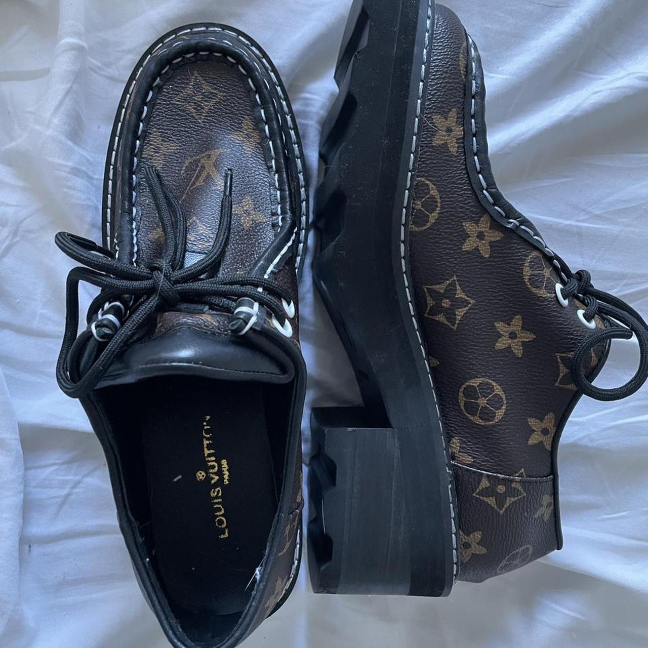 Genuine Louis Vuitton women's loafers, bought last - Depop