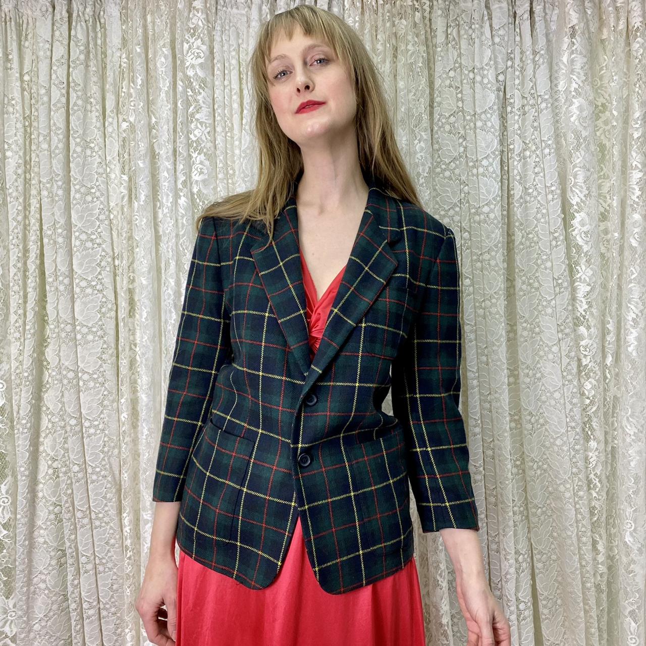 Dkny 2024 plaid blazer