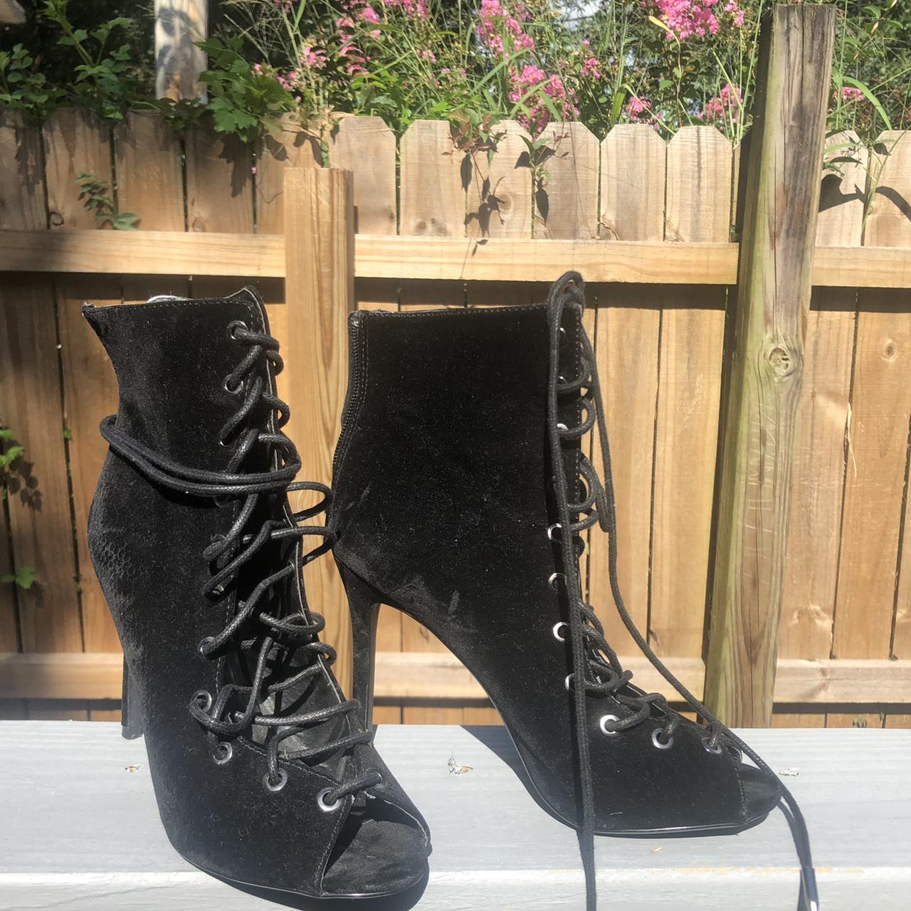 suede black booties