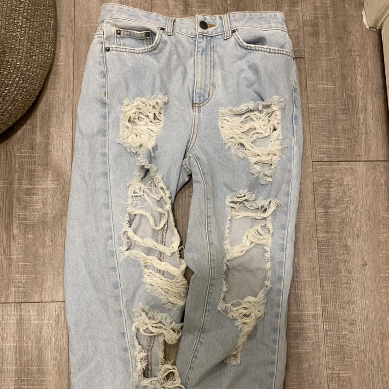 Jeans Size Carmar Ripped Jeans LF Carmar Denim Light Wash Ripped
