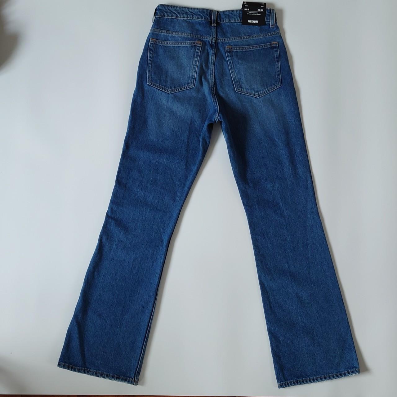 Women's Mile Marfa Blue high rise flared jeans from... - Depop