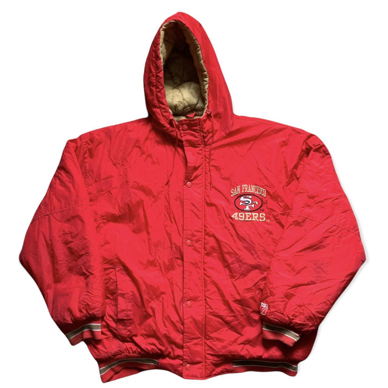 VTG San Francisco 49ers Puffer Jacket Size XL NFL... - Depop