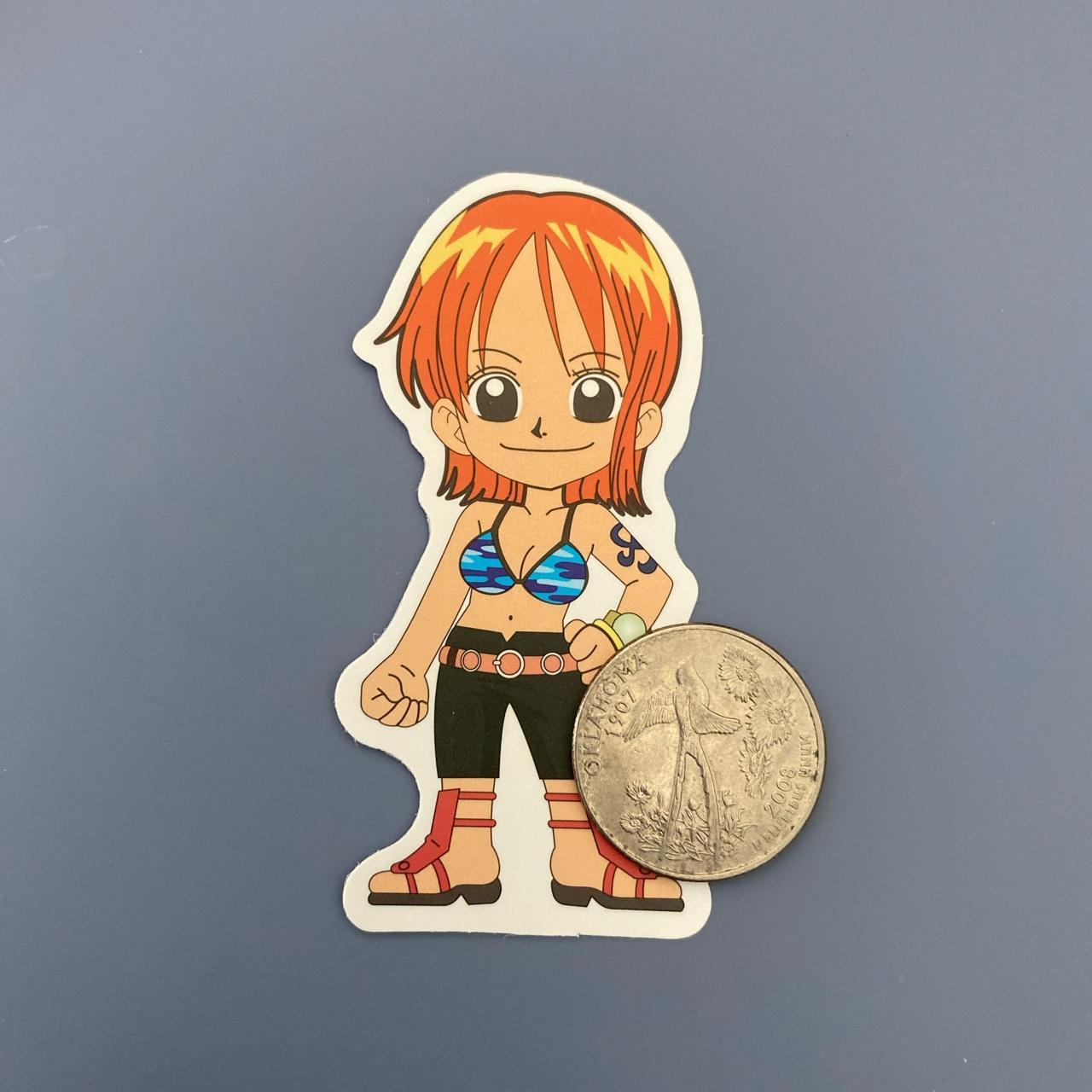 One piece nami anime sticker - matte - waterproof -... - Depop