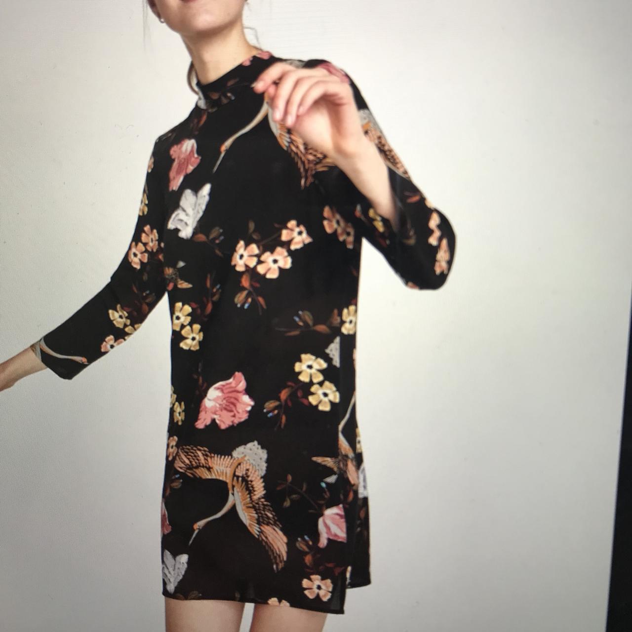 zara asian inspired dress