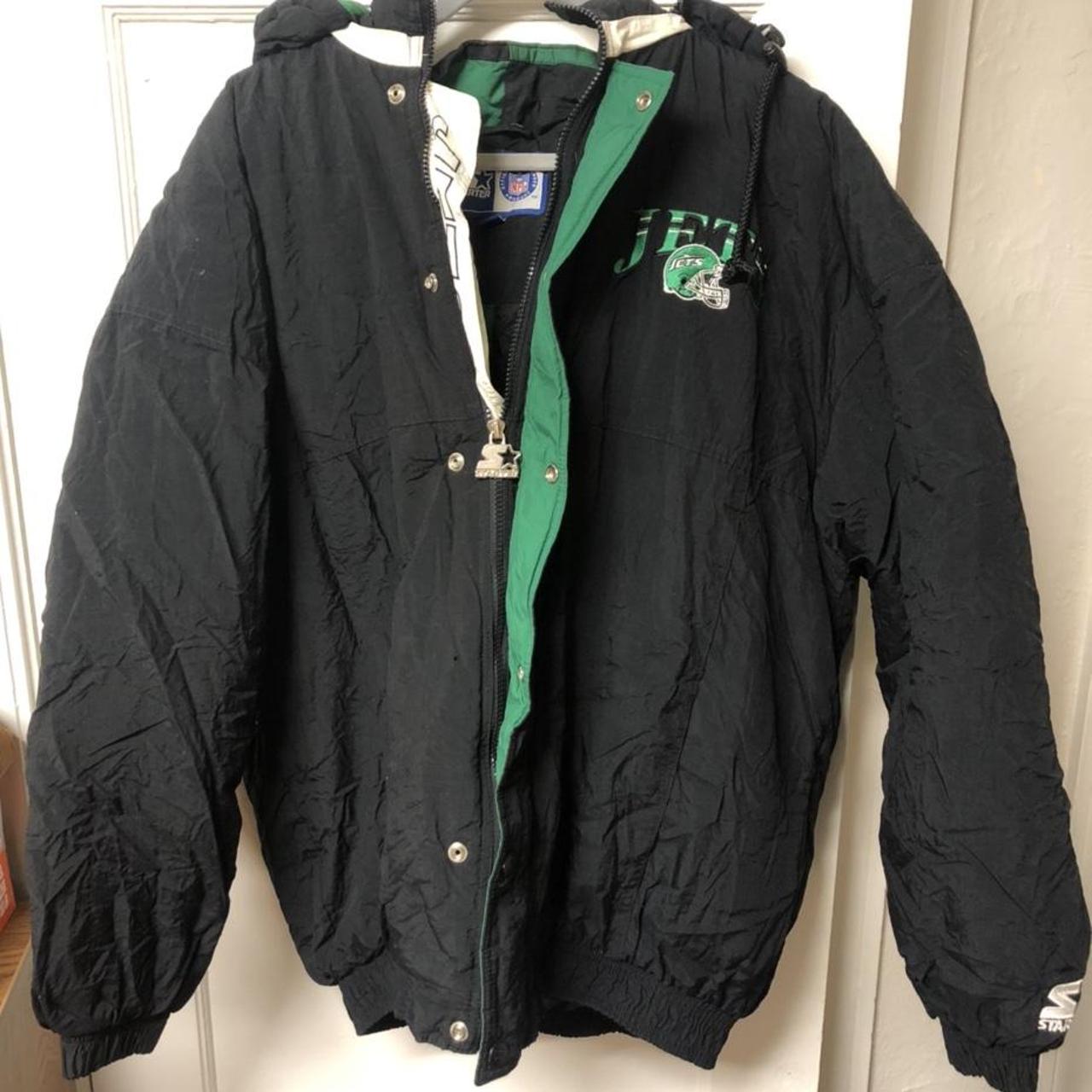 vintage 90's New York Jets NFL starter jacket / - Depop