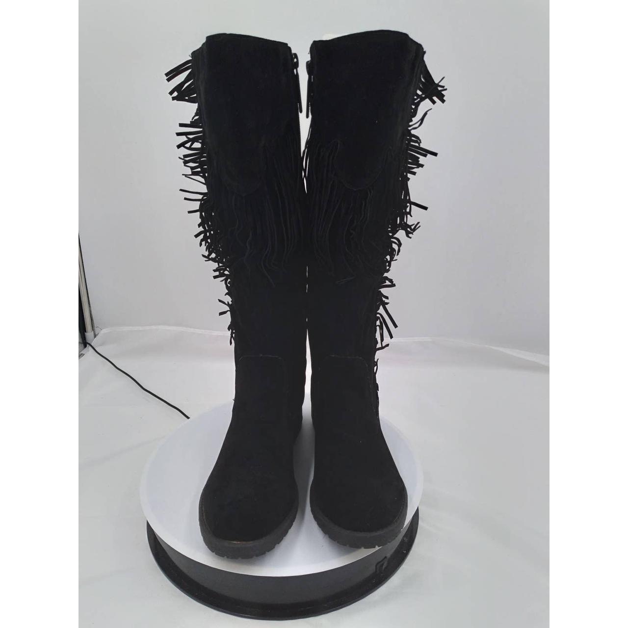 Fringe boots hotsell river island