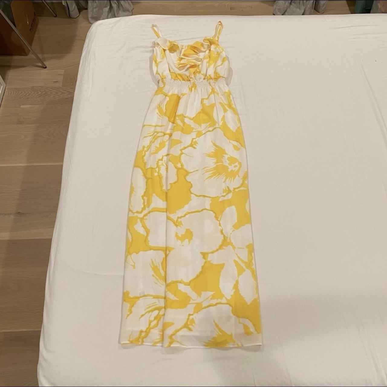 Loft yellow 2025 floral dress