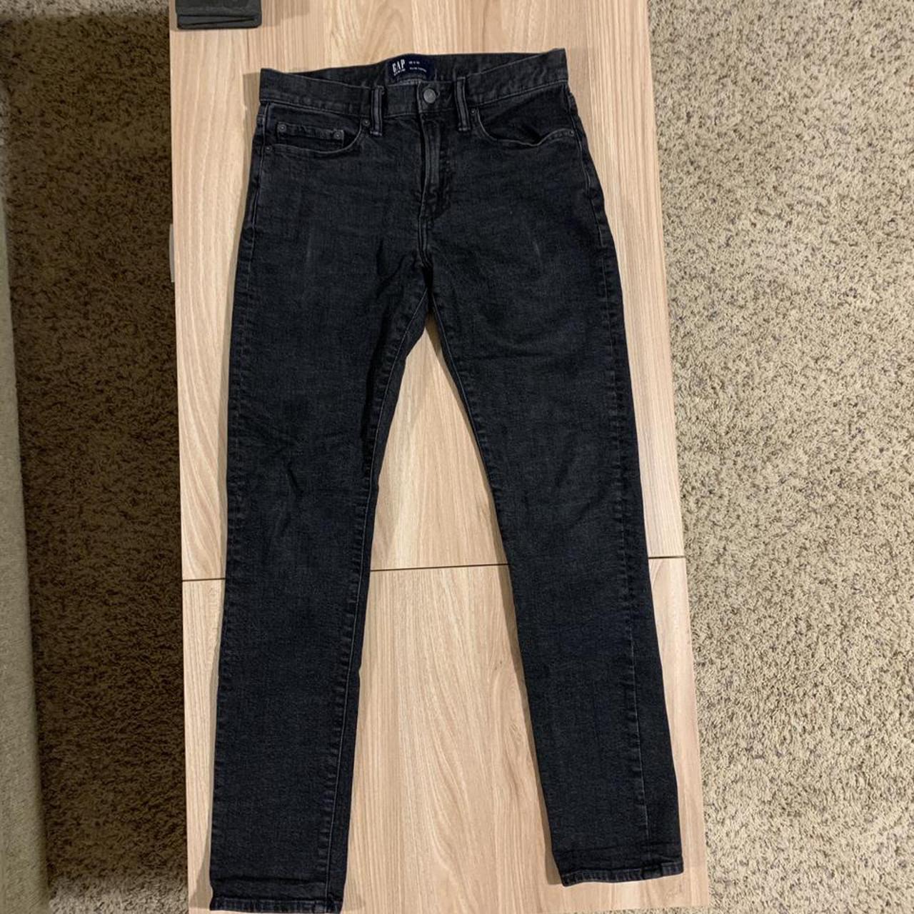 Gap Washed Black Slim Taper Jeans 29 x 32 - Depop