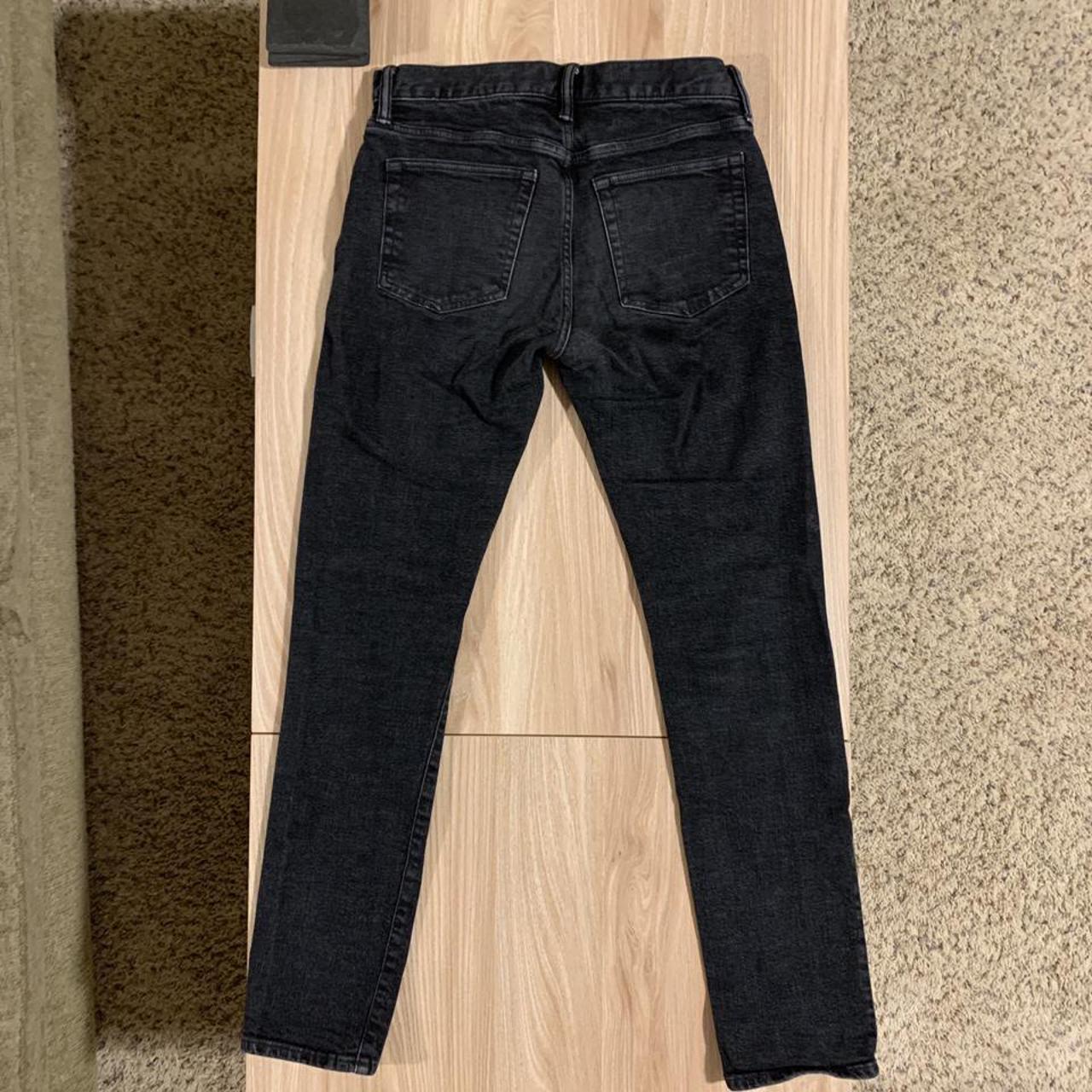 Gap Washed Black Slim Taper Jeans 29 x 32 - Depop