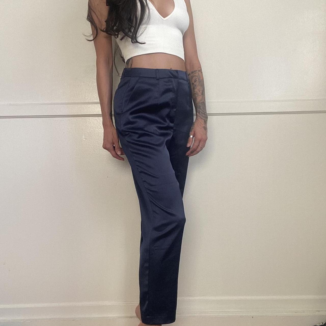 Product Image 2 - Navy blue satin like trousers