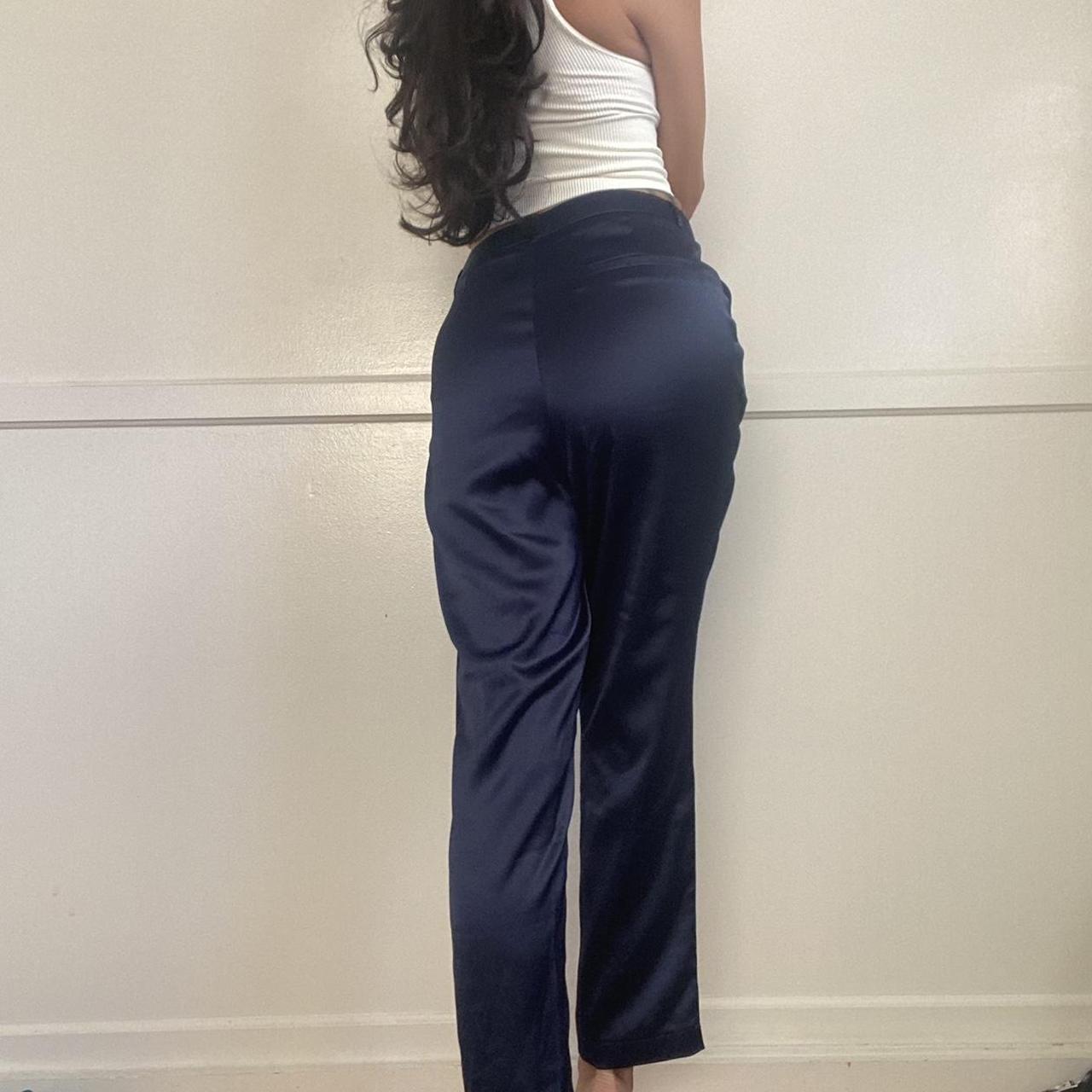 Product Image 3 - Navy blue satin like trousers