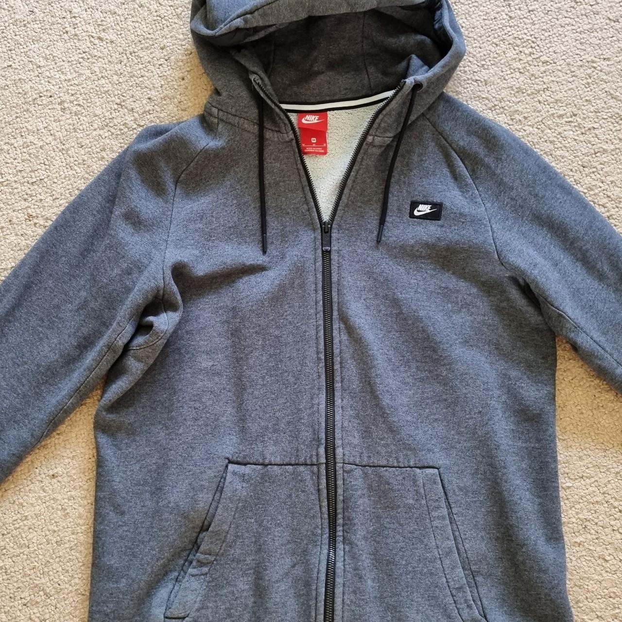 nike zip up grey
