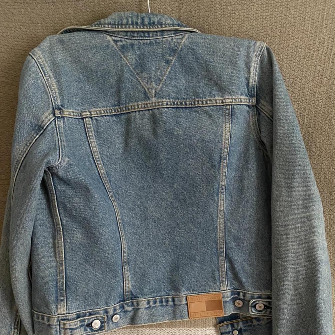 Vintage Tommy Hilfiger denim jacket. No side... - Depop