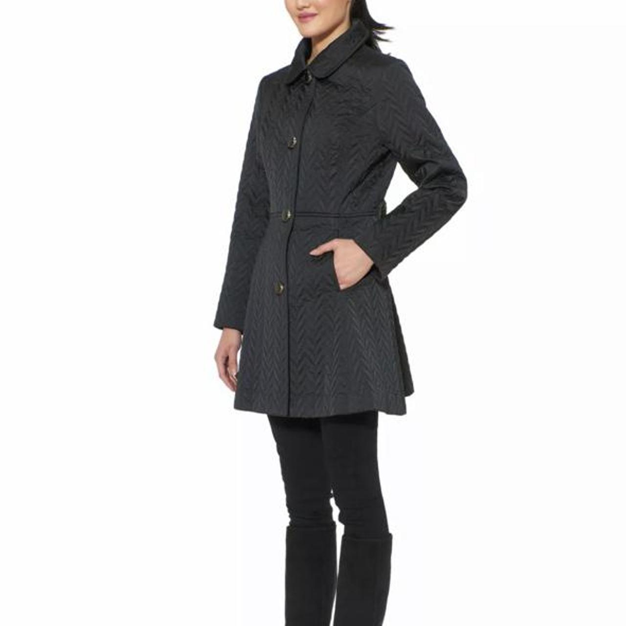 kate spade skirted quilted coat