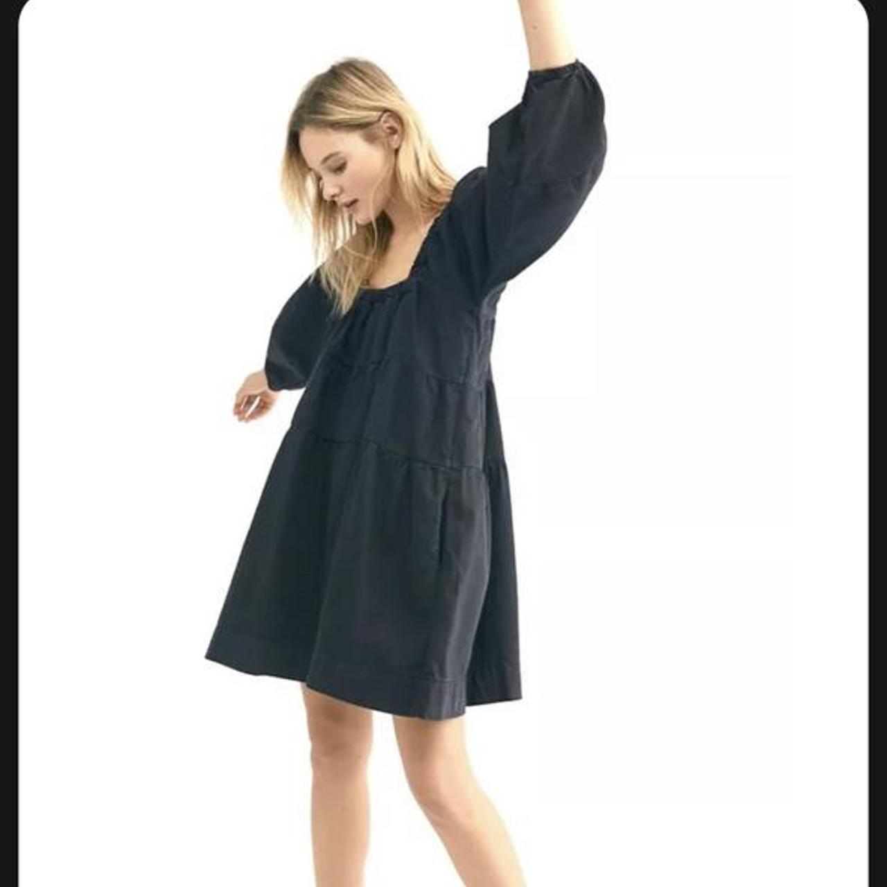 free people black babydoll dress