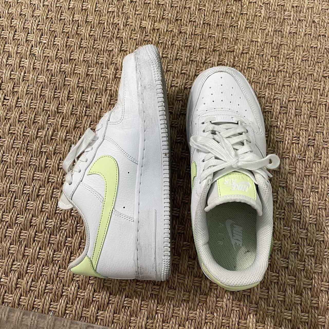 Nike Air Force 1 sneaker Beautiful neon green, - Depop