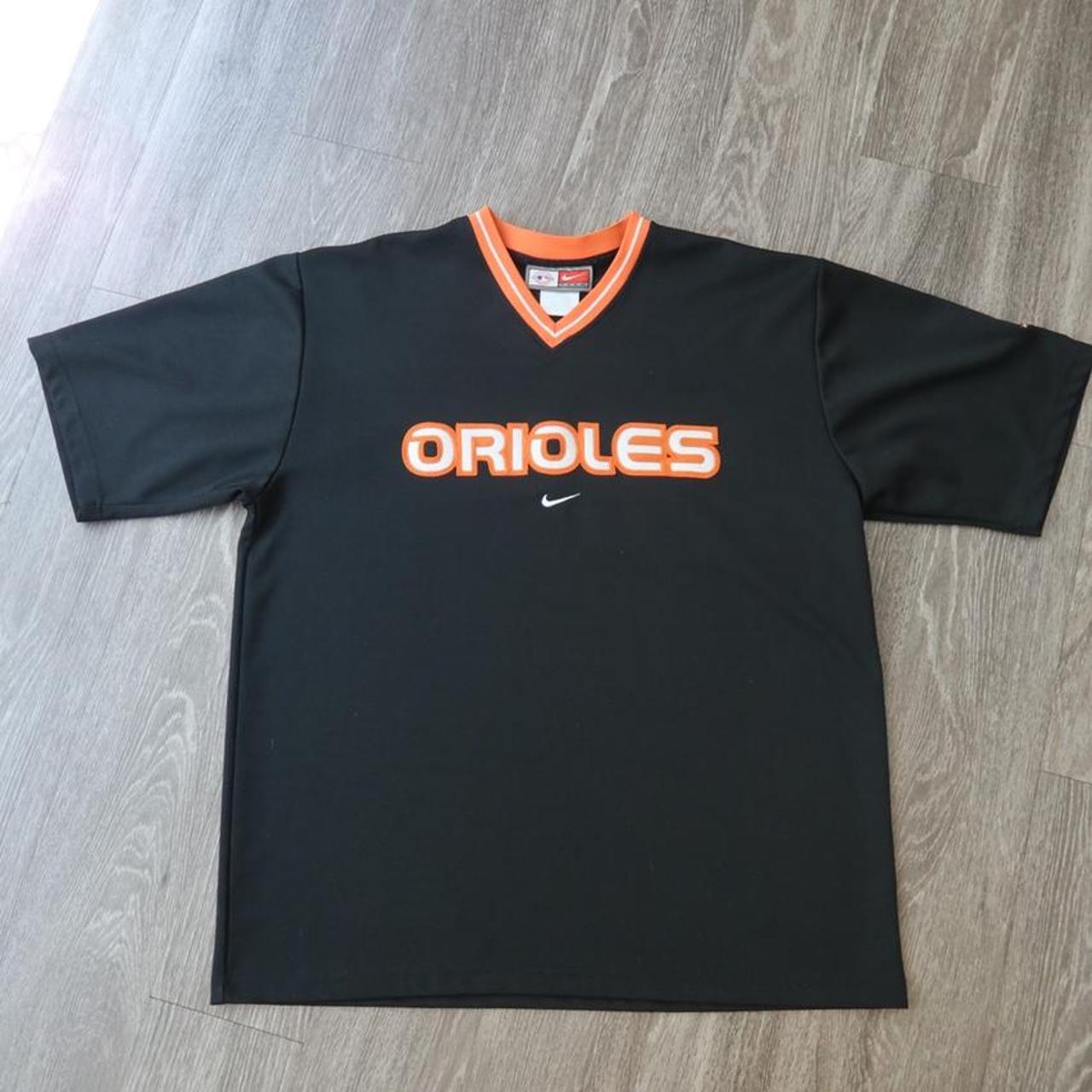 Black Orioles Nike Jersey w/ Orange & White - Depop