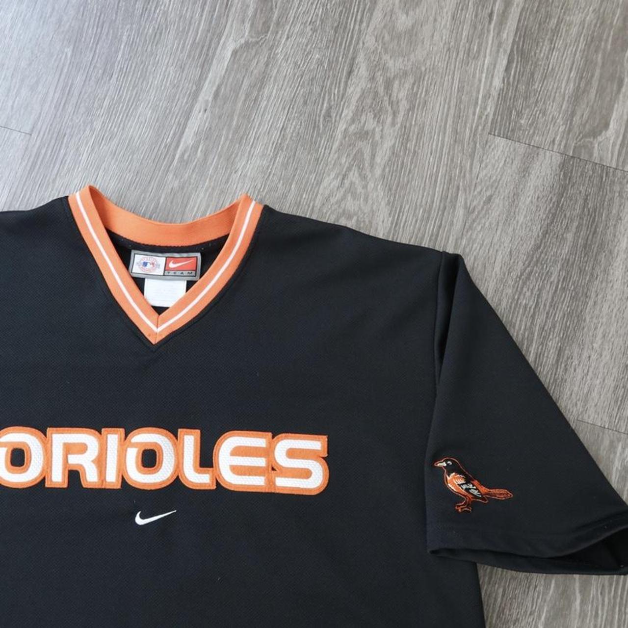 Black Orioles Nike Jersey w/ Orange & White - Depop