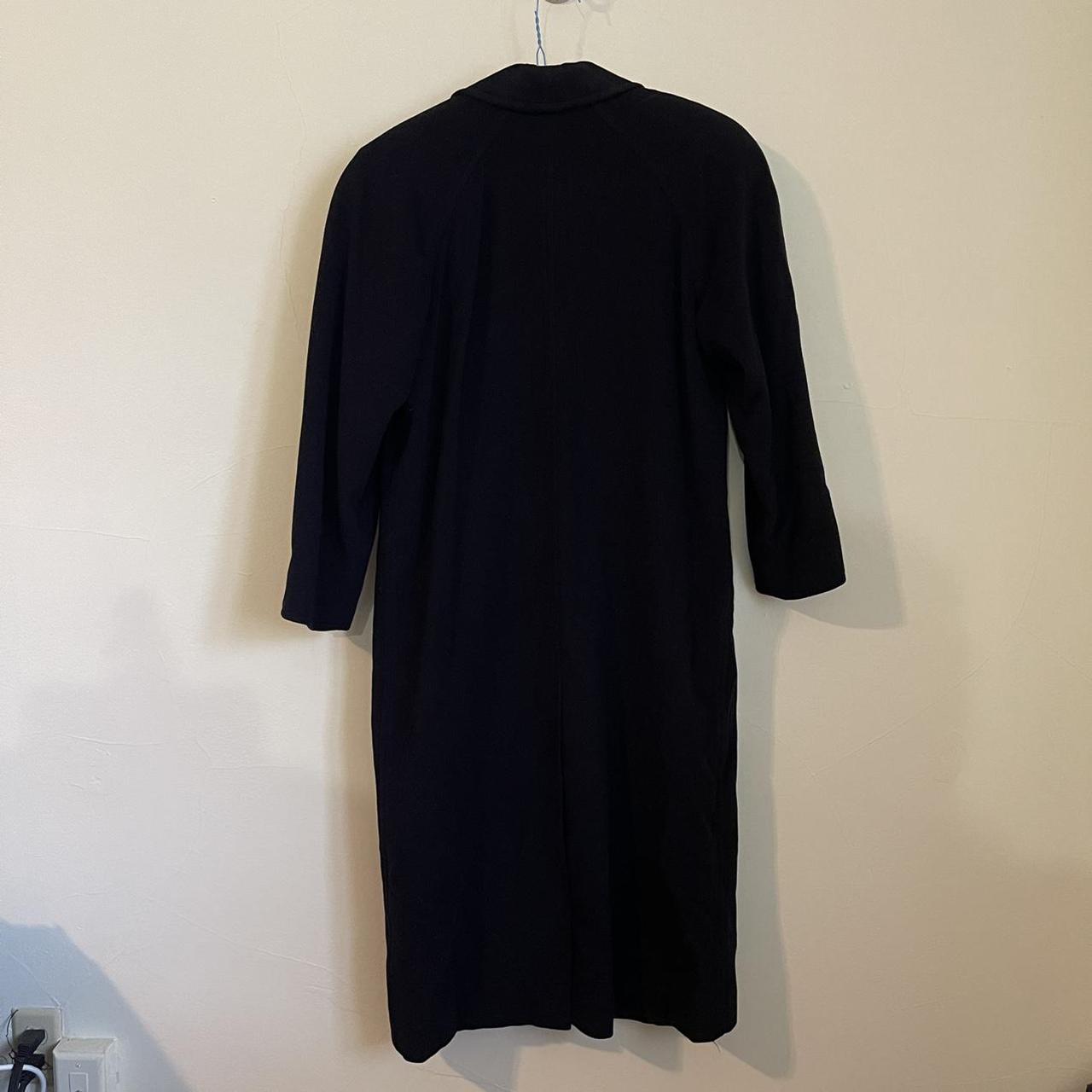 American Vintage Women's Navy and Blue Coat | Depop