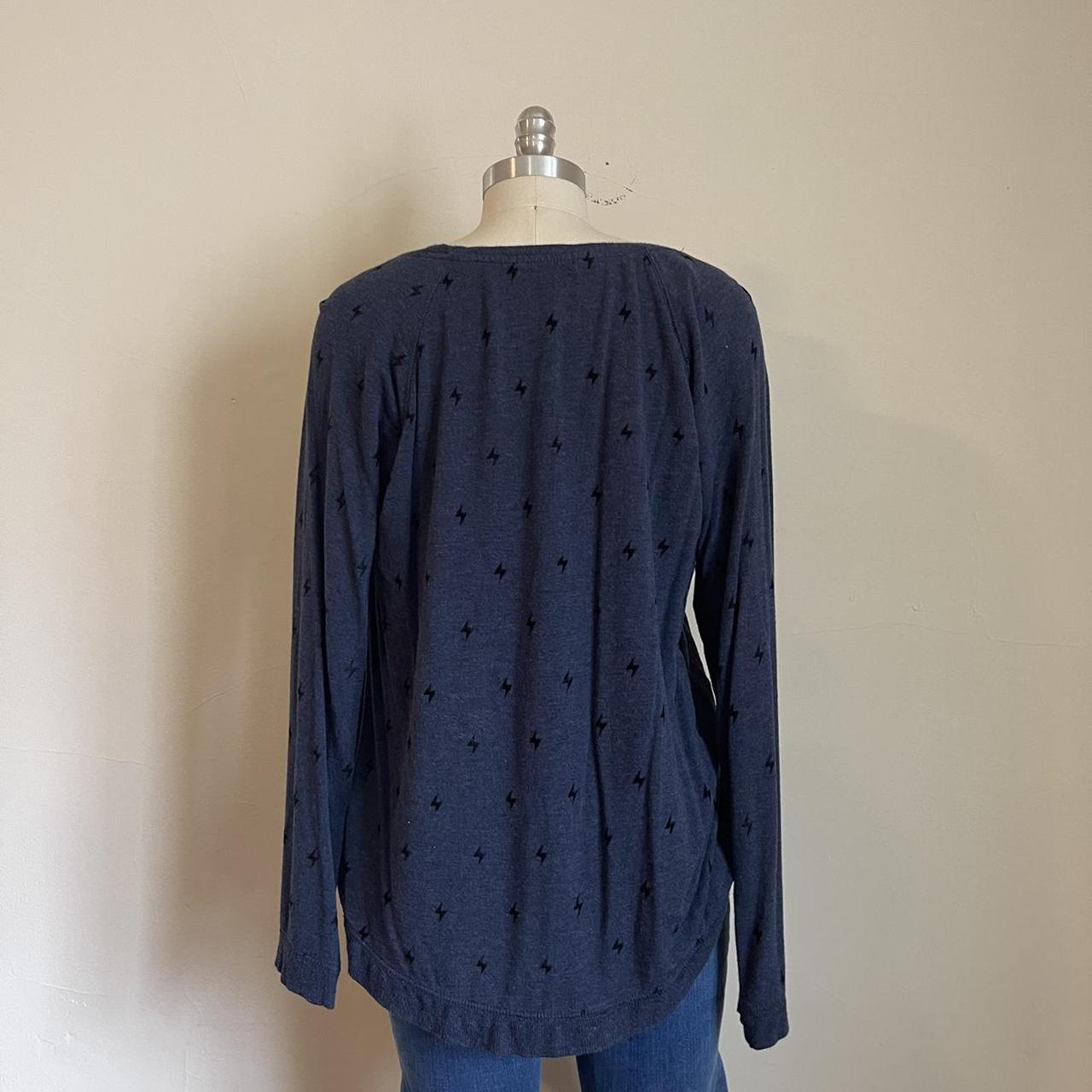 PJ Salvage Women's Blue and Navy Sweatshirt (3)