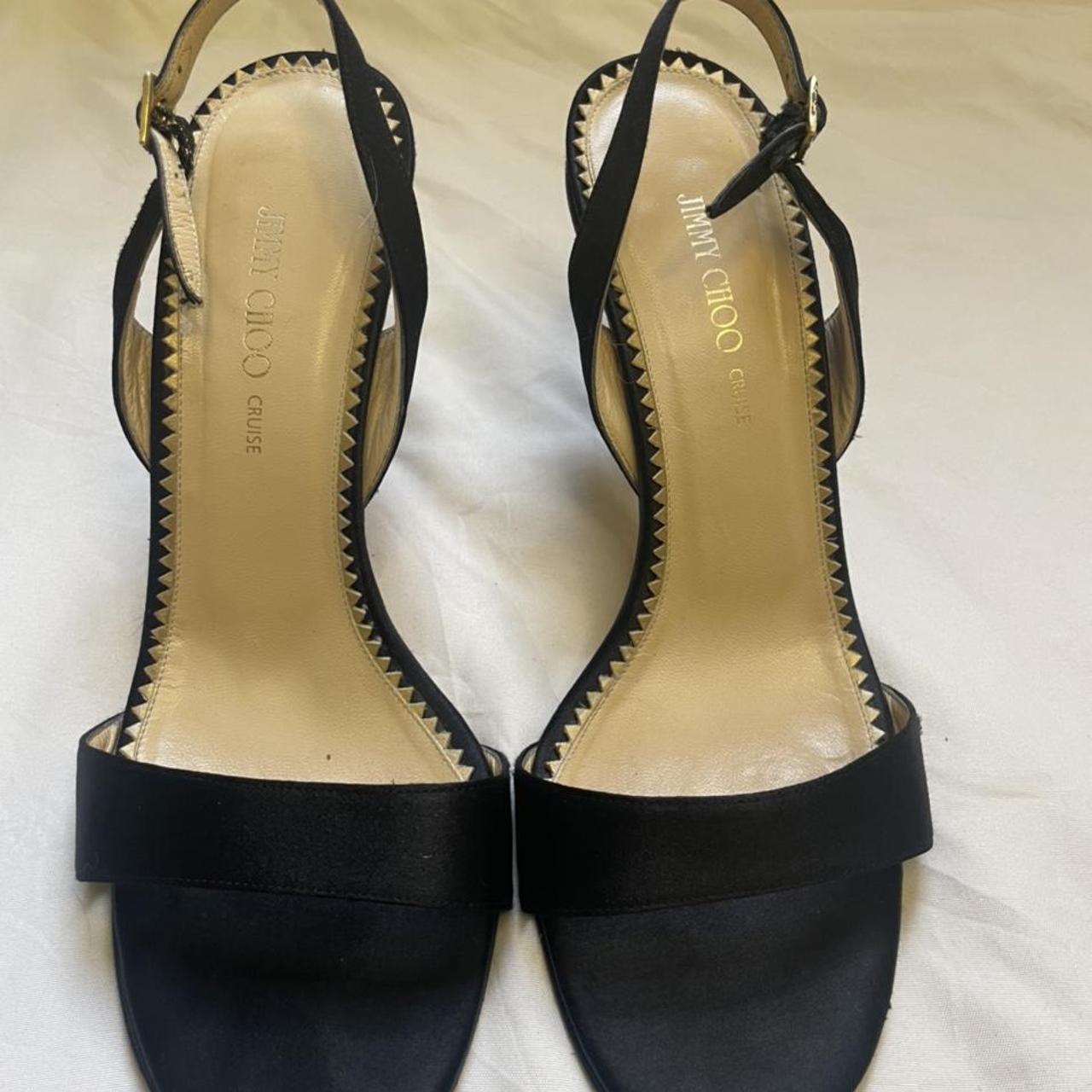 Jimmy Choo Women's Black Courts | Depop