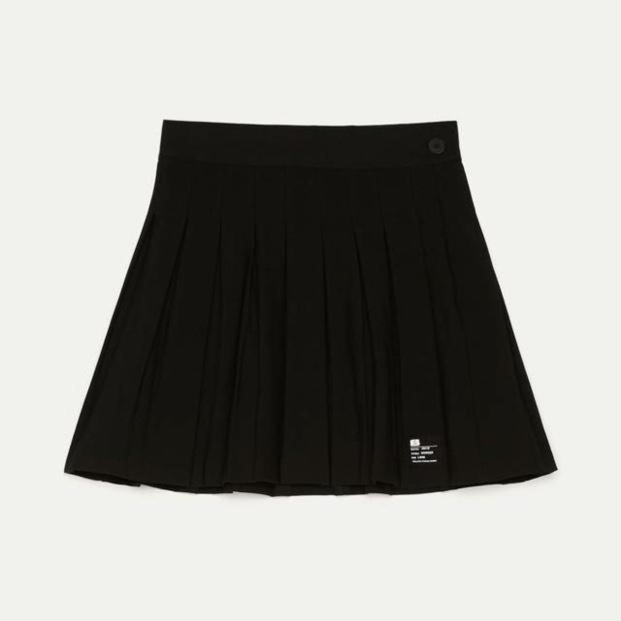 Bershka Women's Black and Grey Skirt | Depop