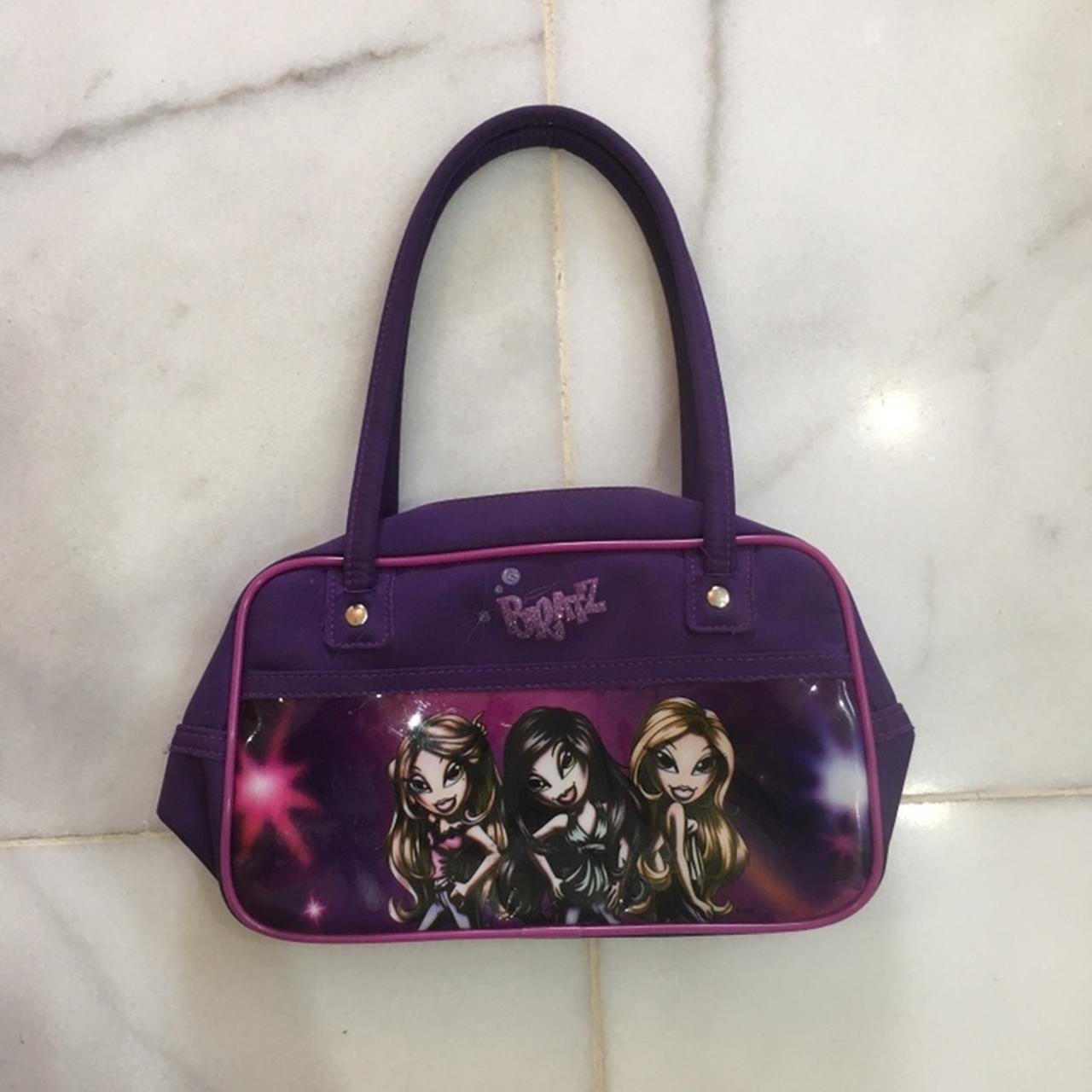Vintage Y2K Bratz Purple Purse Handbag Large Lips Icon 