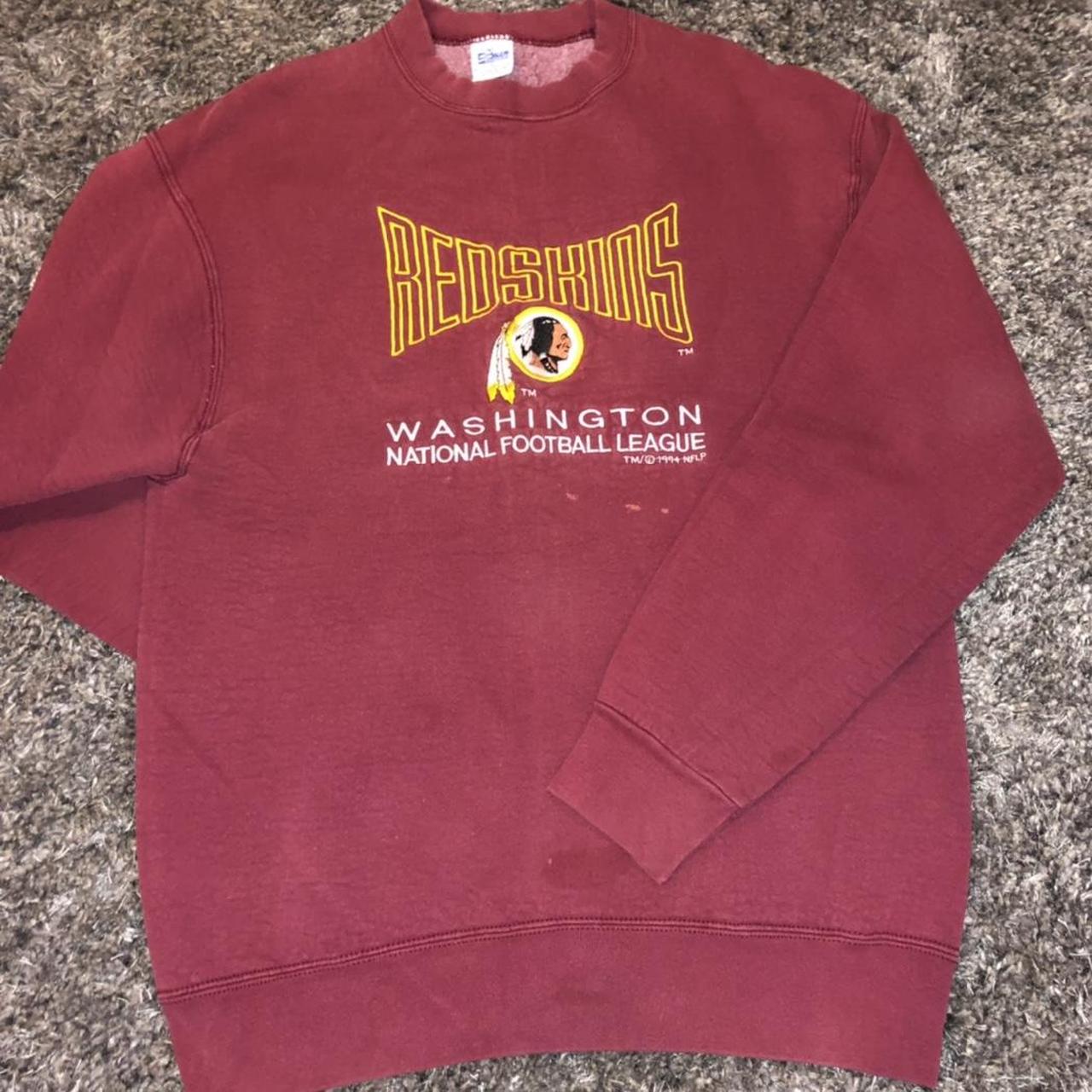 Size large vintage nfl redskins hoodie - Depop