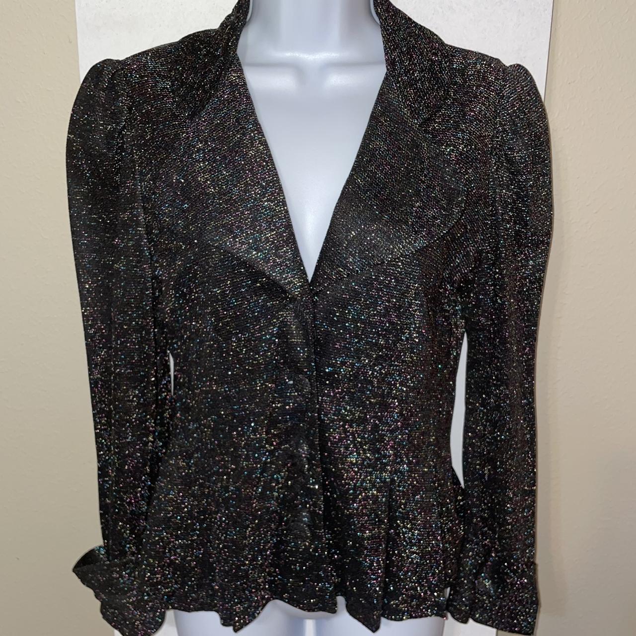 Gorgeous, disco blazer that sparkles like a disco... - Depop