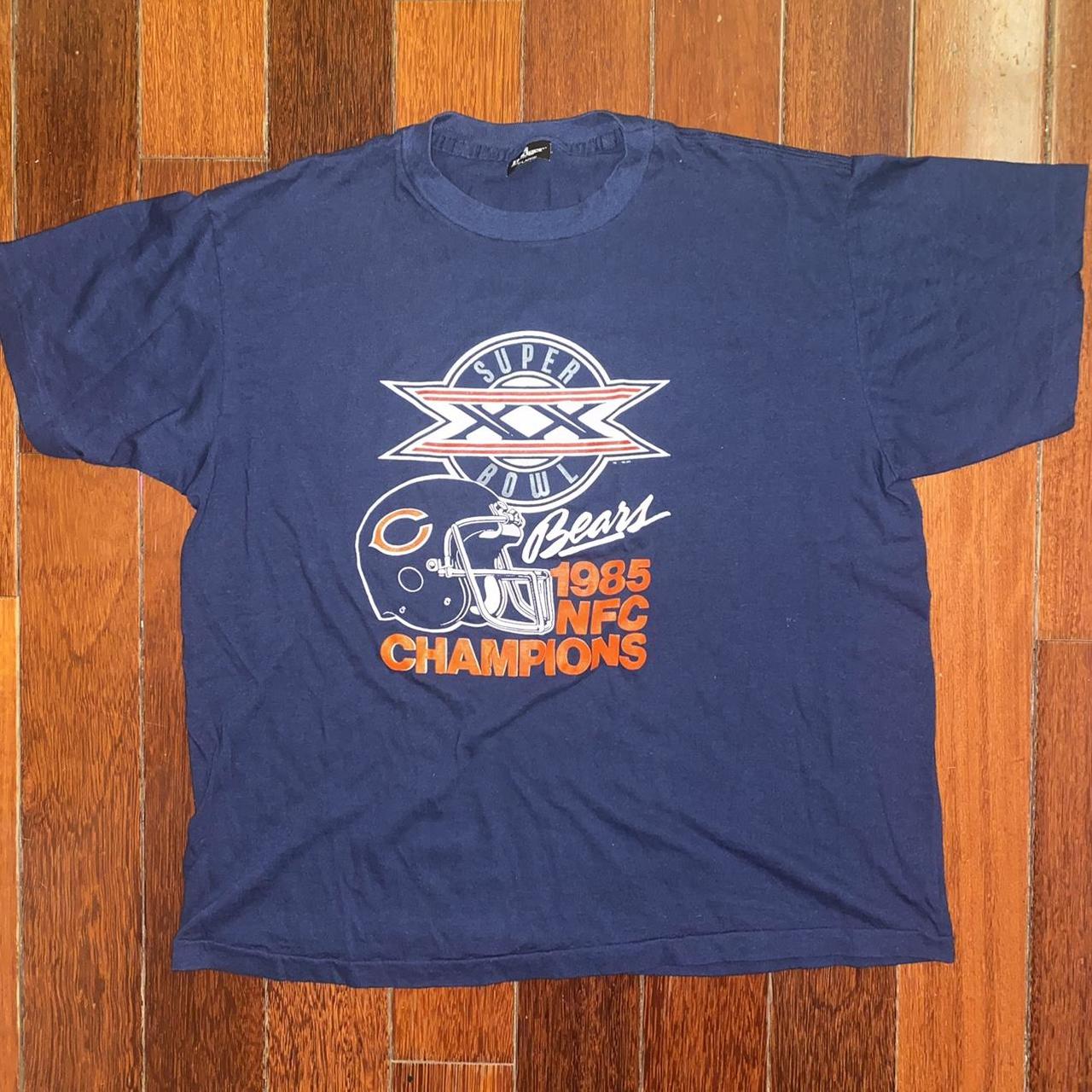 1985 Chicago Bears Super Bowl Champions Vintage T Shirt 