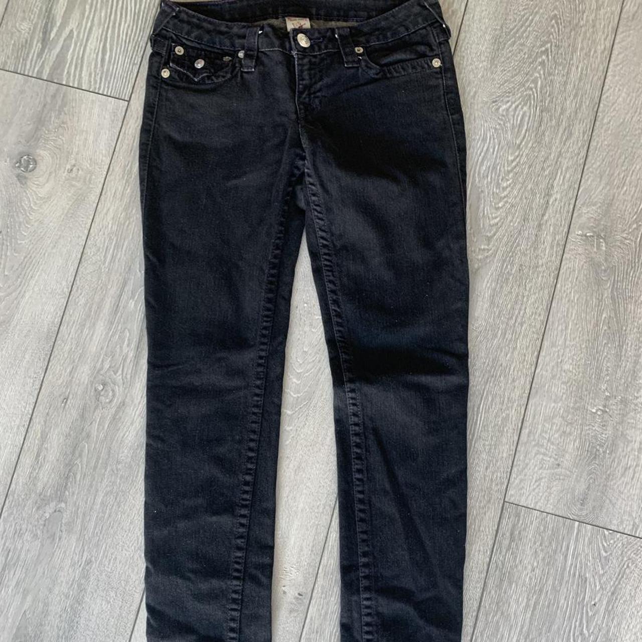 True Religion Black Skinny Jeans size 28!! Great... - Depop
