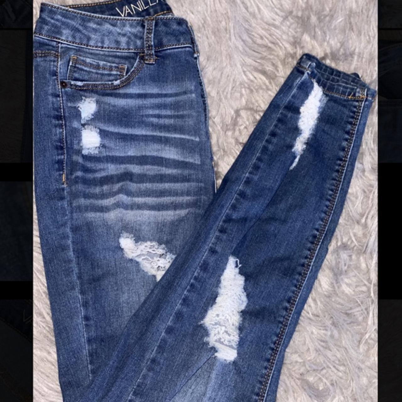 Rue 21 Women's Navy Jeans | Depop