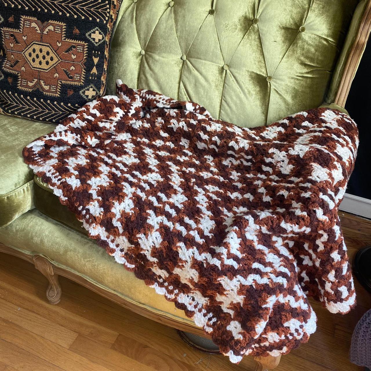 crochet hand made blanket Great for fall🍂... - Depop