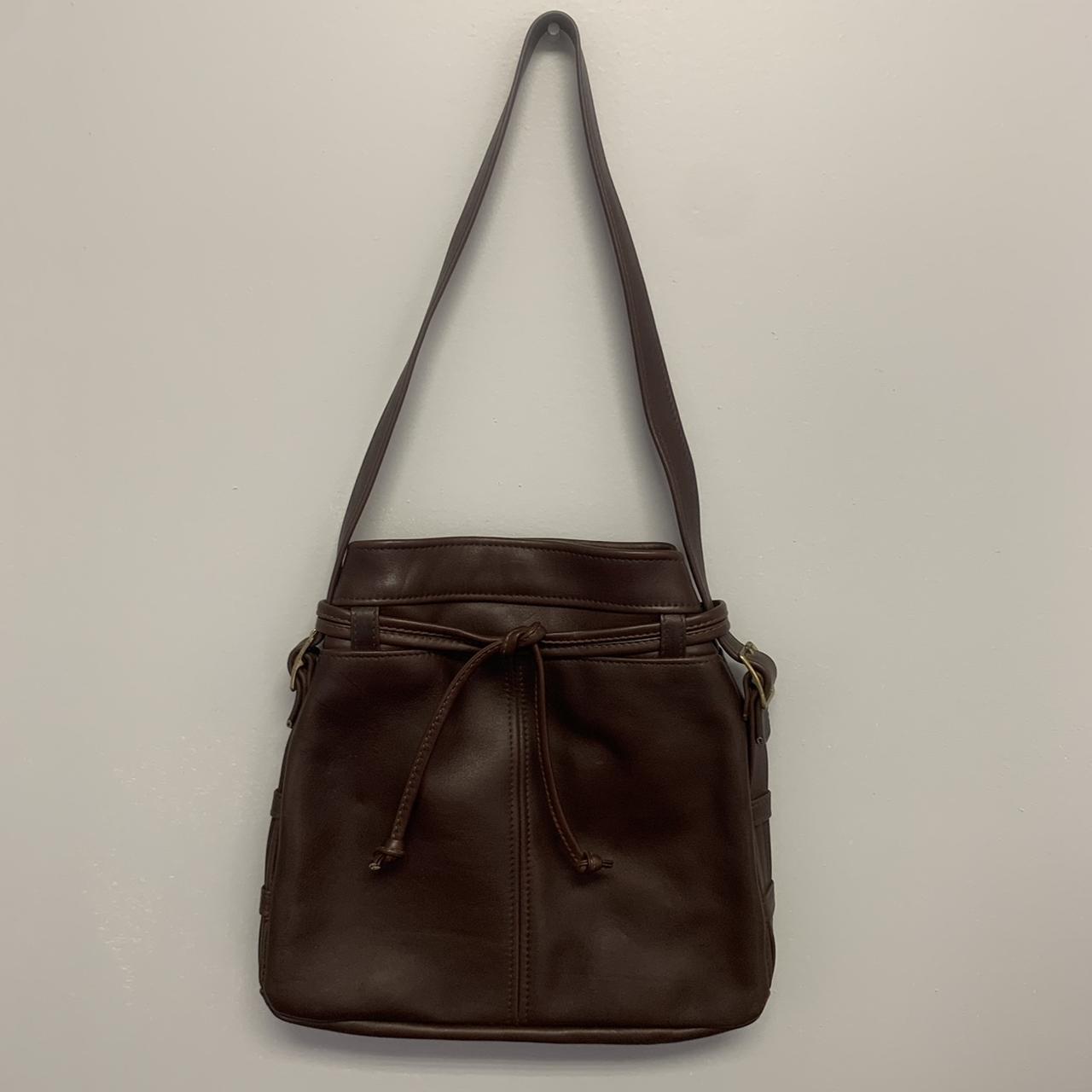 Vintage Libaire Black Leather Bag 90's Rare True - Depop