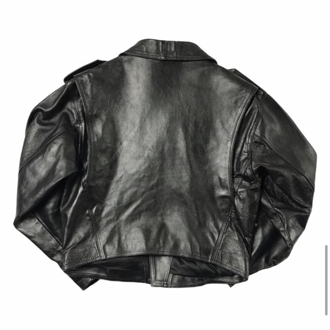 Incredible Vintage Versace Leather Jacket in... Depop