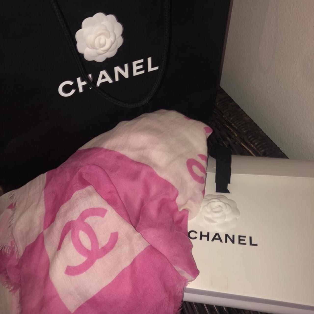Pink Chanel Scarf Can be worn as a dress