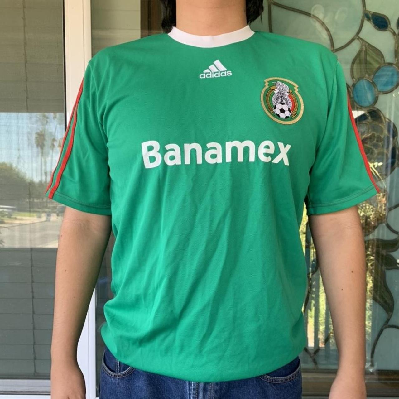 Medium Vintage/Thrifted 2000s Mexico Soccer Jersey... Depop