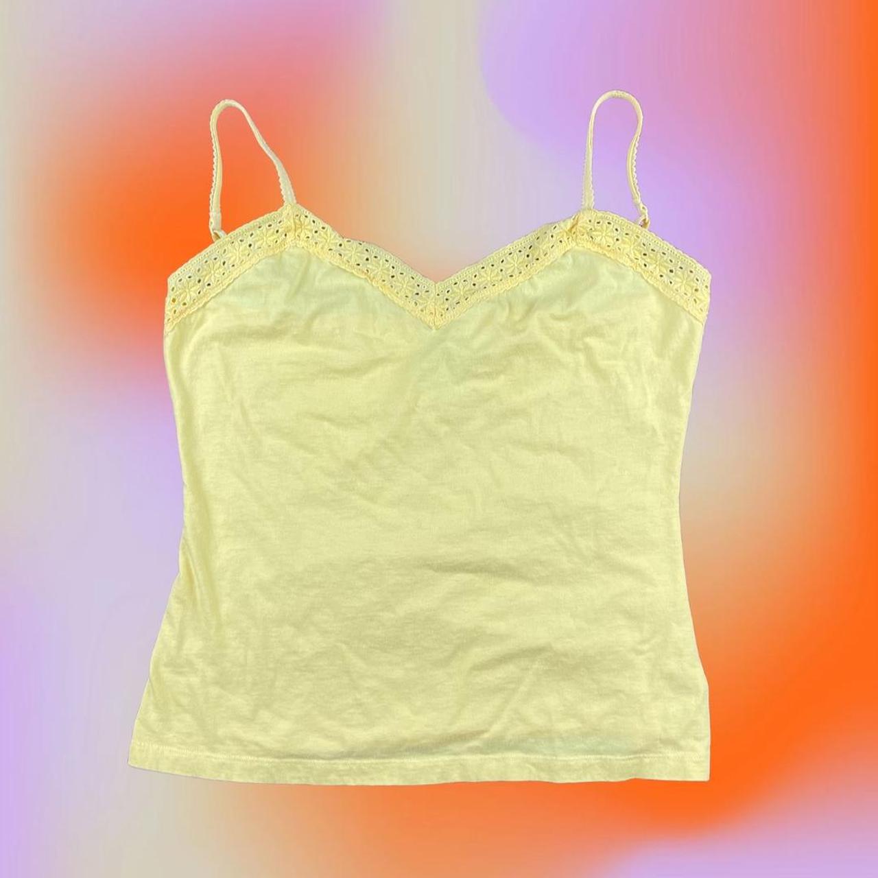 Product Image 1 - Y2K PALE YELLOW COQUETTE TANK