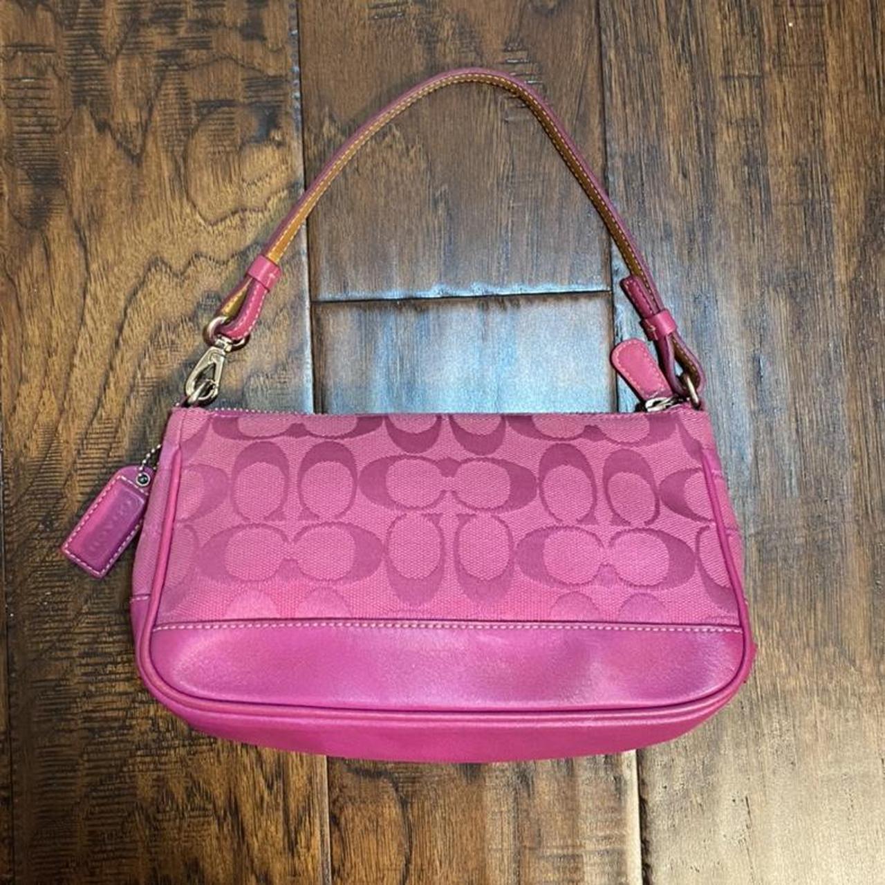 pink coach mini purse