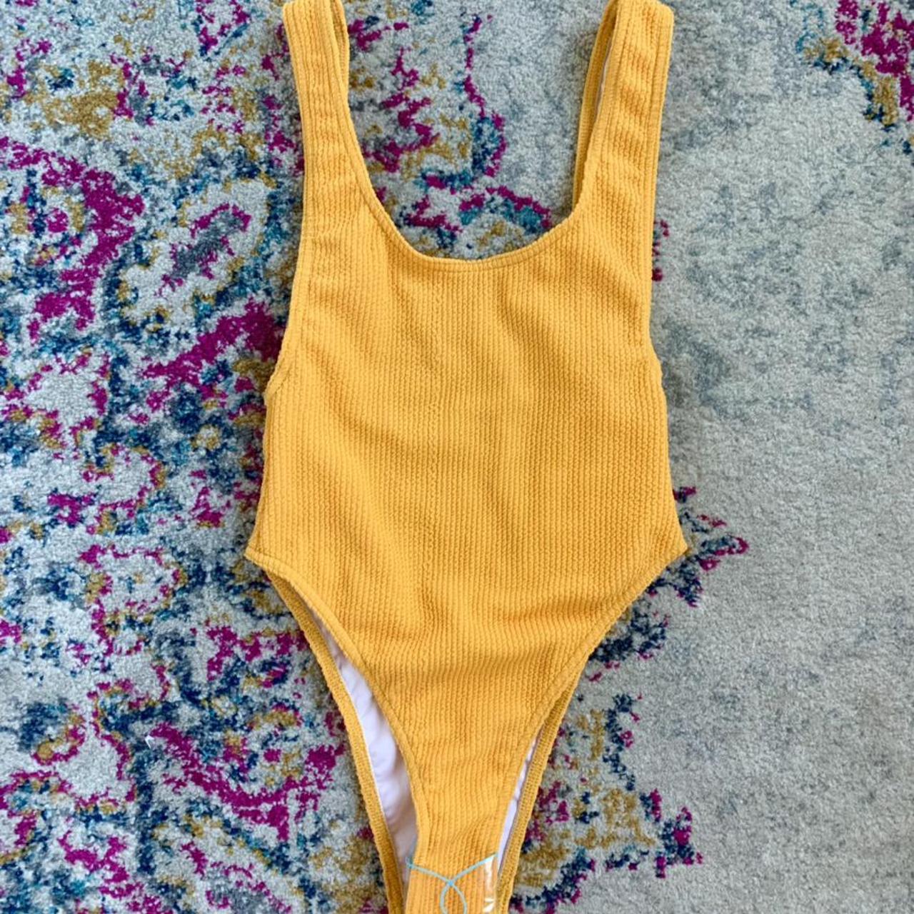 brand new from asos. COLLUSION low back swimsuit in Depop