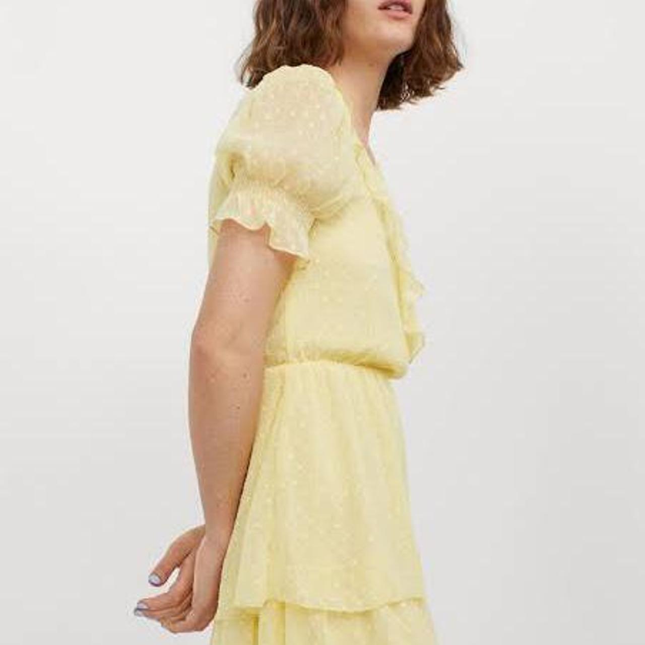 H&M Women's Yellow Dress Depop