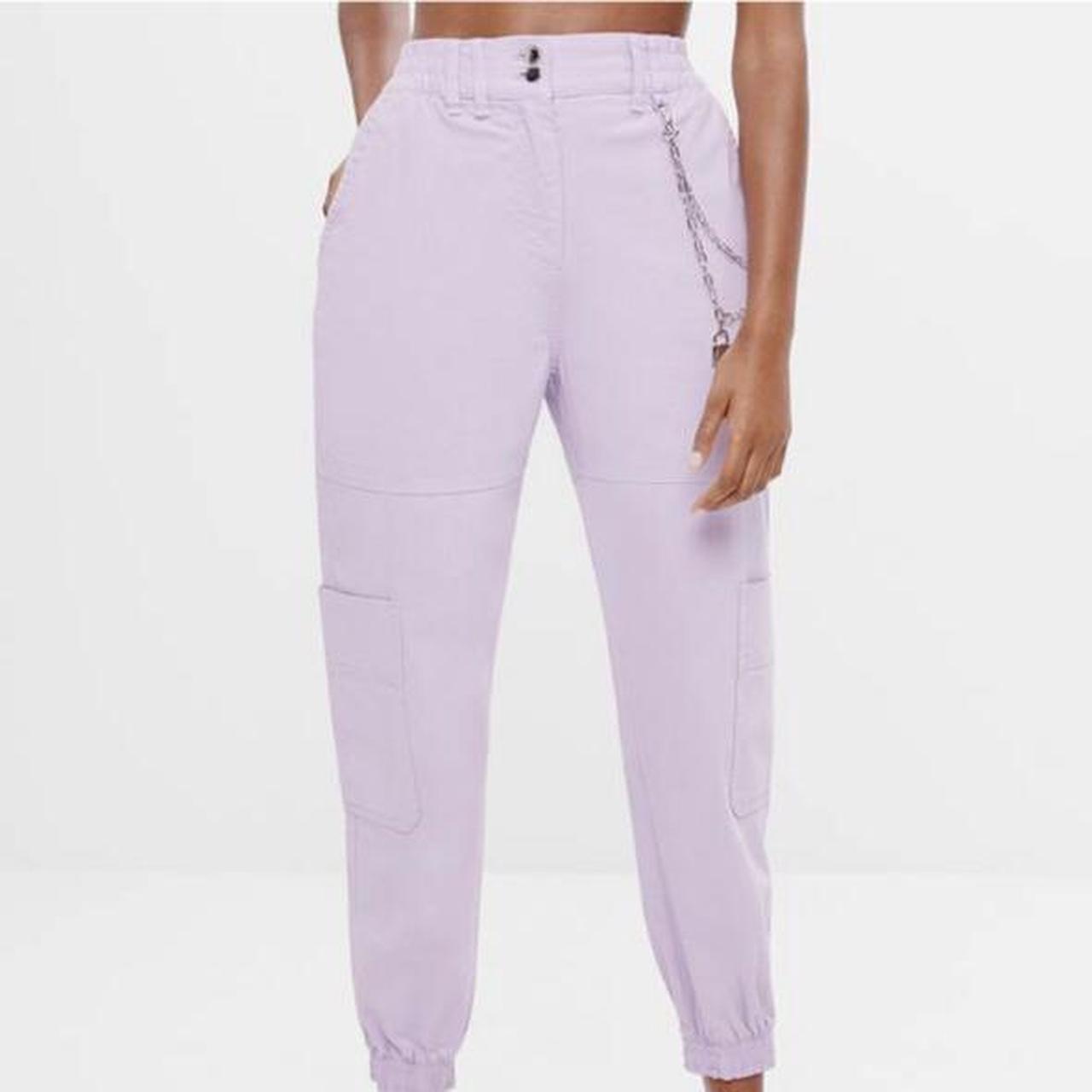 lilac combat trousers