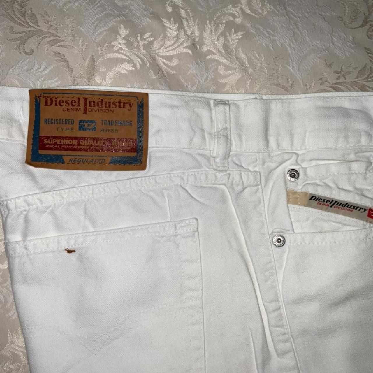 White Diesel Jeans #jeans #white #diesel #34r... - Depop
