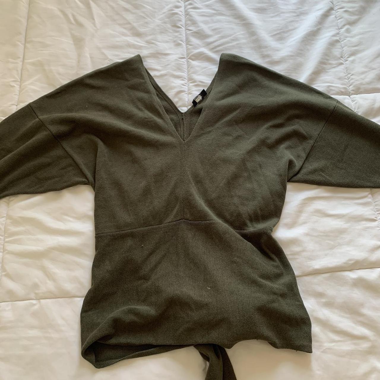 Joseph Women's Green and Khaki Shirt (2)